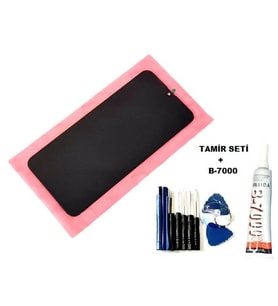Tkgz Samsung Galaxy M20 M205 Uyumlu Lcd Ekran Dokunmatik + B-7000 + Tamir Seti