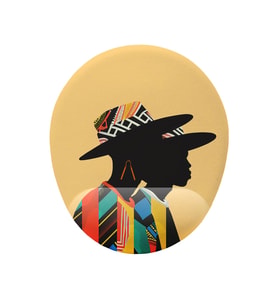 Afrikalı Kadınlar Desenli Bilek DestekliKaymaz Buruşmaz Kırılmaz Mouse Pad