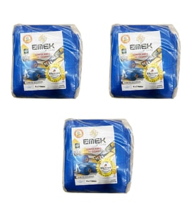 Emek Çadır Kumaşı Branda Tente UV Güneşlik Gölgelik Koruma Yağmur Su Geçirmez - 5x7 Metre - 3 Paket