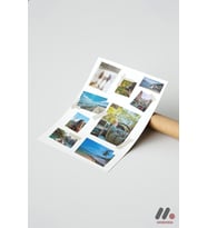 Kişiye Özel Çoklu Polaroid Seyahat Kolajı, Çerçevesiz Yüksek Kalite Duvar Afişi