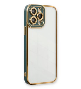 Newface Apple iPhone 14 Pro Kılıf Liva Lens Silikon - Yeşil