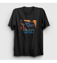 Presmono Unisex Siyah Tour Eagles T-Shirt 145240tt