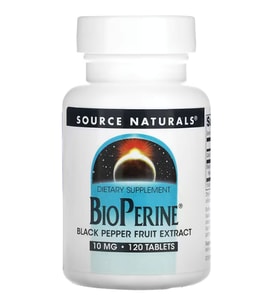 Source Naturals, BioPerine, Emilim Artışı İçin Çok Önemlidir 10 mg, 120 Tablet.Made ın Usa.34.