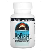 Source Naturals, BioPerine, Emilim Artışı İçin Çok Önemlidir 10 mg, 120 Tablet.Made ın Usa.3834 (Renksiz)