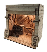 Guitar Garage Ahşap Maket Seti – DIY Miniatür Gitar Atölyesi Book Nook Dekoru