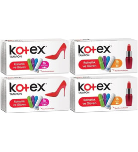 Kotex Tampon Normal - Mini 64 Lü Karma Set (4PK*16)