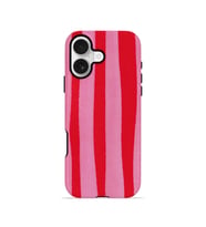 iPhone 17 Vorian Çift Katmanlı Kılıf Raspberry Bold Stripe