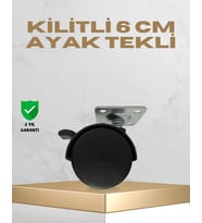Sehpa Ve Masa İçin 6 Cm Kilitli Ayak
