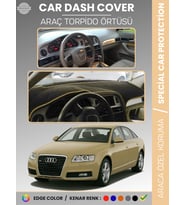 AUDI A6 (2005-2011) Torpido Örtüsü Ön Göğüs Koruma Torpido Koruma Araca Özel Kaymaz Kolay Montaj