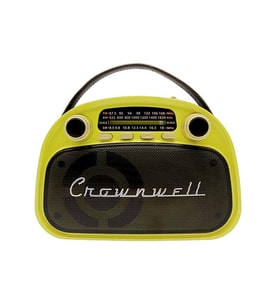 Crownwell Taşınabilir Bluetooth Retro Radyo Arizona Serisi Limon Sarısı(Neon Yeşil) (Limon Sarisi)