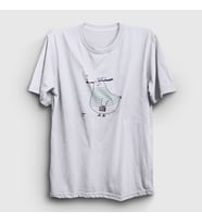 Presmono Unisex Beyaz Captain Seagull Martı T-Shirt 290290tt