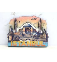 Ahşap İstanbul Temalı Magnet - Model 6