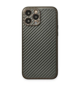 Apple İphone 13 Pro Max Kılıf Coco Karbon Silikon - Füme