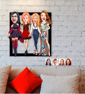 BK Gift Kişiye Özel Bekarlığa Veda Karikatürlü 3D Ahşap Tablo-3