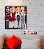 BK Gift Kişiye Özel Bekarlığa Veda Karikatürlü 3D Ahşap Tablo-3