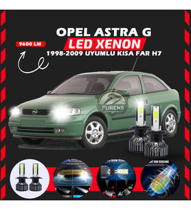 Opel Astra G 1998-2009 Kısa Far Uyumlu Şimşek Etkili Led Xenon Pro Series H7