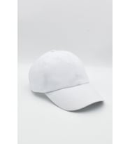 Kadın %100 Pamuk Beyaz Cap Beyzbol Şapkası