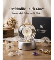 Karahindiba Kristal Cam Küre Hologram Hediyelik
