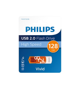 PHILIPS FM12FD05B, 128GB, USB 2.0, Vivid, Turuncu, Flash Disk