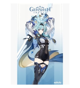 Genshin Etkisi Eula Tablo Ahşap Poster Dekoratif