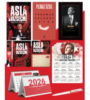 Asla Vazgeçme - Ayraç - Kartpostal - Poster - Yaşamak Cesaret İster -  2026 Ajanda İstikbal - İstikbal Ahşap Duvar Takvimi - Masa Takvimi