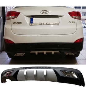 Hyundai ix35 Difüzör Difizör Gri + Kare Egzoz Görünüm C Tip