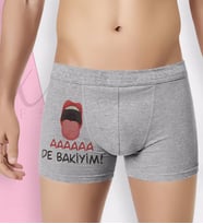 BK Gift Özel Tasarım Eğlenceli Erkek Boxer Serisi - Model 17