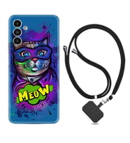 Samsung A23 A31 A32 A50 A51 A52 A53 A70 Kılıf Boyun Askılı Silikon Super Meow 1715