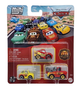 Üçlü Cars Mini Racers - Lightning McQueen & Luigi & Mater JJW57