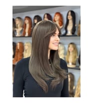 Açık Kumral Düz Luxury Peruk Model