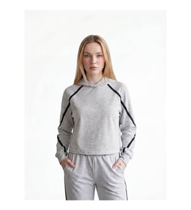 Loft Relax Fit Gri Kadın Sweatshirt LF2042464