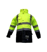 Junior Jn1003 5in1 Yüksek Görünürlüklü Içi Çıkmalı Oxford Parka