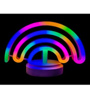 Neon Işıklı Gökkuşağı Masa Gece Lambası