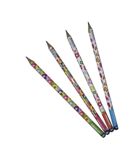 PENSAN 96020 FUN PENCILS KALPLER ÇİÇEKLER DESENLİ DESENLİ KURŞUN KALEM HB- TEKLİ