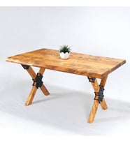 Doğal Ağaç Masif Masa Yemek Masası ( 90 cm X 180 cm )