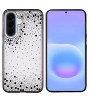 Galaxy A36 Kılıf Airbag Tasarımlı Damla Taşlı Şeffaf Pera Silikon Kılıf