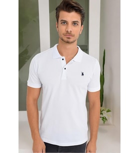 T8561 DEWBERRY ERKEK TSHIRT-AÇIK BEYAZ