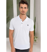 T8561 DEWBERRY ERKEK TSHIRT-AÇIK BEYAZ