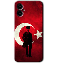 Omix X5 Kılıf HD Desen Baskılı Arka Kapak - Atatürk Bayrak