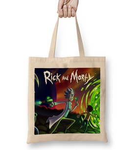 Rick And Morty 015 Bez Çanta Uzun Saplı