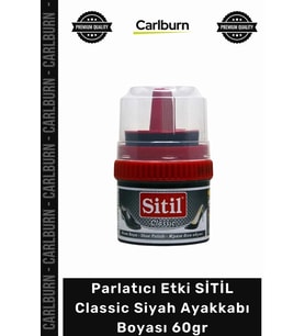 Özel Üretim Deri Bakım Kremi Su Geçirmez Parlatıcı Etki SİTİL Classic Siyah Ayakkabı Boyası 60gr