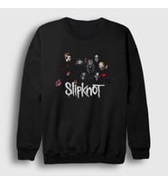 Presmono Unisex Siyah Band V3 Slipknot Sweatshirt 291463tt