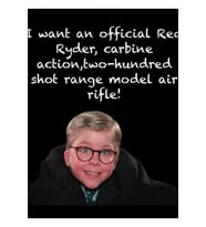 Bir Noel Hikayesi Red Ryder Tablo Ahşap Poster Dekoratif