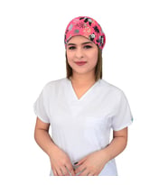 Pembe Panda Desenli Doktor Hemşire Hastane Bone