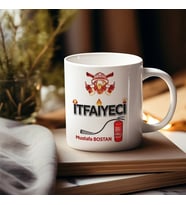Kişiye Özel Seramik İtfaiyeci Kupa Bardak Seramik (Beyaz)