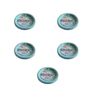 Roll-Up Kullan At Renkli Turkuaz Parti Davet Plastik Tabak - 22 Cm. - 25 Adetlik 5 Paket