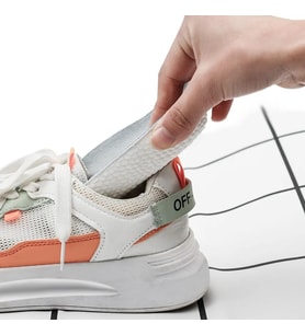 1.5 cm Erkek Gizli Topuk Yükseltici Boy Uzatıcı Ortopedik Tabanlık Köpük Ayakkabı Tabanlığı (Beyaz - Mavi - Gri)