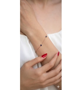 925 Ayar Gümüş Kişiye Özel Doğum Taşlı Minimal Bileklik.rose.gold.rodaj Renk Seçeneği