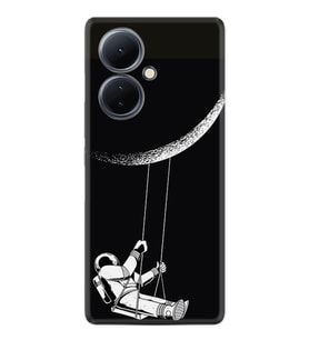 Vivo V29 Lite Kılıf Desenli Silikon Platinium Series Astronot 519