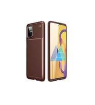 Samsung Galaxy M51 Uyumlu Kılıf Zore Negro Silikon Kapak (Kahverengi)
